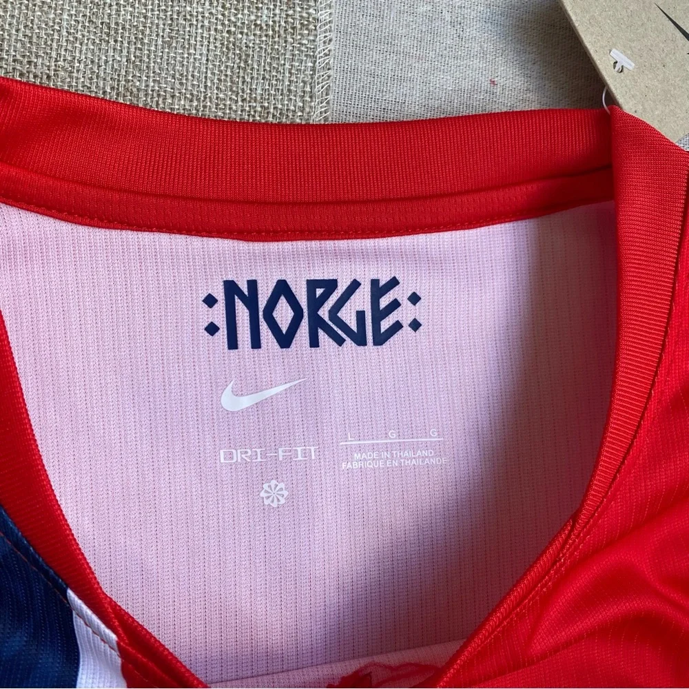 Nike Red Norway-Style Soccer Tee